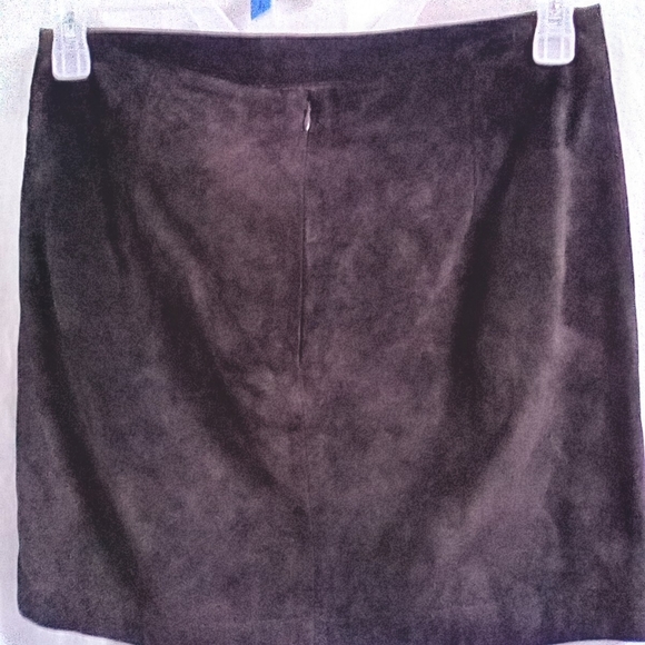 🍭Banana republic 100% Leather mini skirt size 10 - Picture 3 of 12